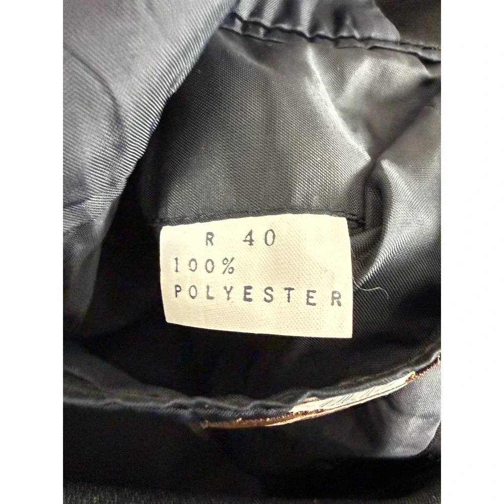 Zaccariellos Size‎ 40R Minimalist Career Blazer Jacket Black Button Notched